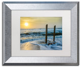 PIPA Fine Art 'Kissed by the Sea' Matted Framed Art, 14x11