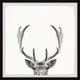 "Giant Antlers" Framed Painting Print, 24x24