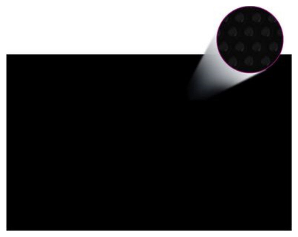 vidaXL Pool Cover Black 102.4"x63" PE