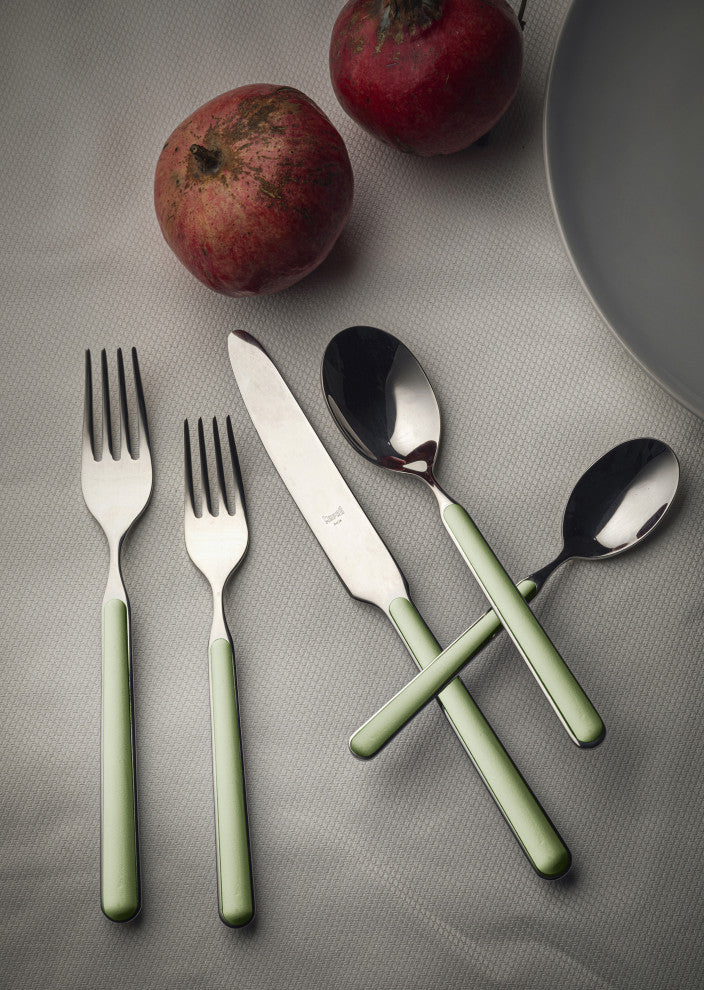Fantasia Flatware Set, Sage, 5 Pcs.