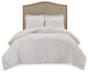 100% Cotton Chenille Palm Duvet Cover Set WithTufted Technique, MP12-6223