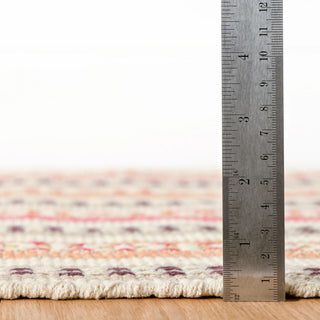 Kit Kemp x Dash & Albert Long Slade Spice Handwoven Cotton Rug, Multi, 8' x 10'