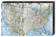 Map Of Usa Wooden Block