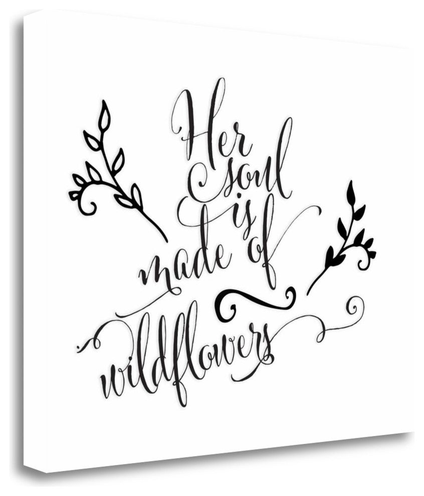 "Her Soul Is Made Of Wildflowers" By Tara Moss, Giclee on Gallery Wrap Canvas