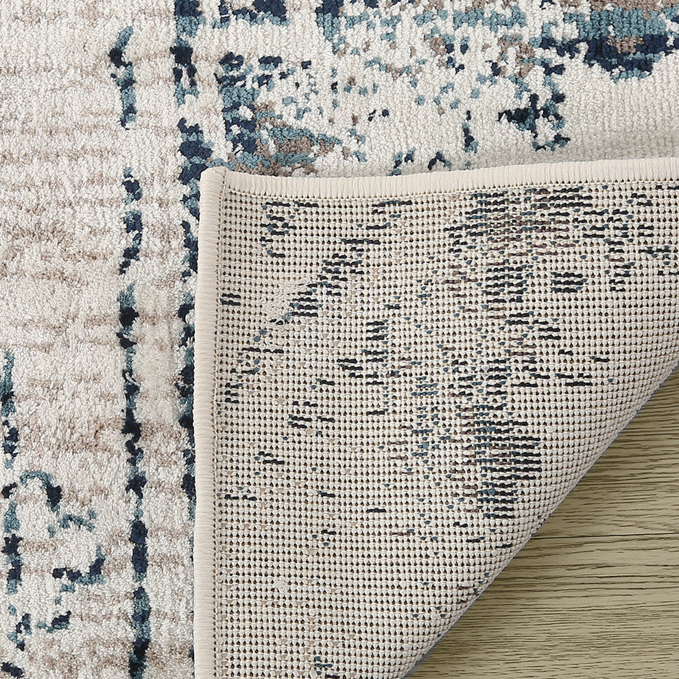 LNC Indoor Distressed Area Rug, 5' X 7'