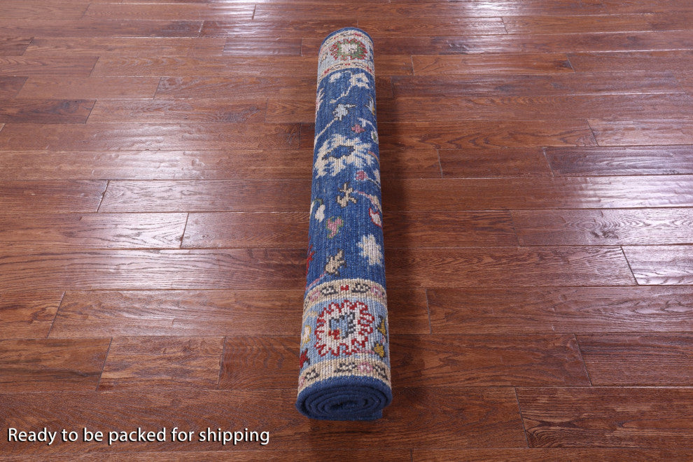 4' 1" X 6' 4" Handmade Turkish Oushak Rug - Q15883