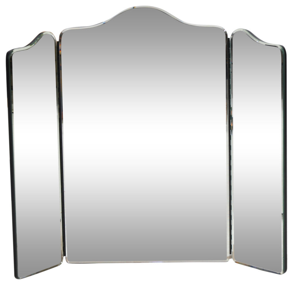 Jeffery Modern Glam Foldable 3-Panel Vanity Mirror