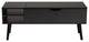 Modern Two-Tone Black and Espresso Brown Finished Wood Coffee Table