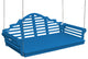 Poly Marlboro Swingbed, Blue, 5 Foot