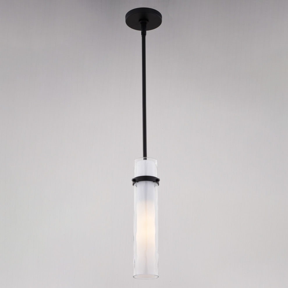 Vilo Contemporary Mini Pendant Ceiling Light White Glass, Matte Black