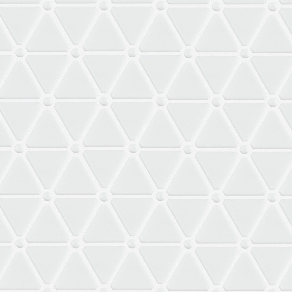 Expressions Treux White Glass Floor and Wall Tile