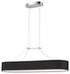 Black Modern Pendant With Polished Chrome Metal