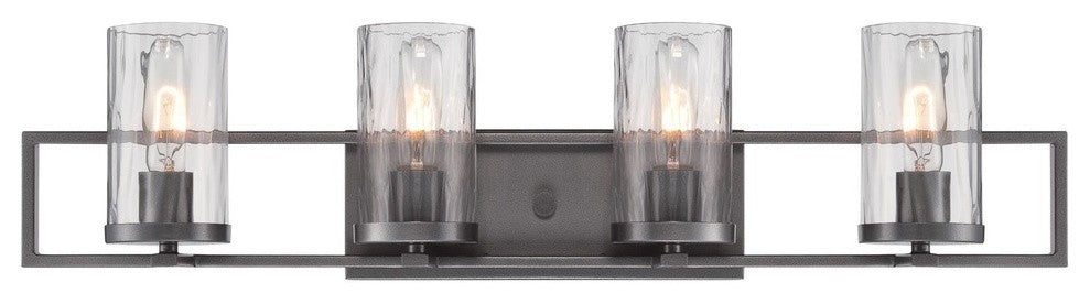 Elements 4-Light Bath Bar, Charcoal