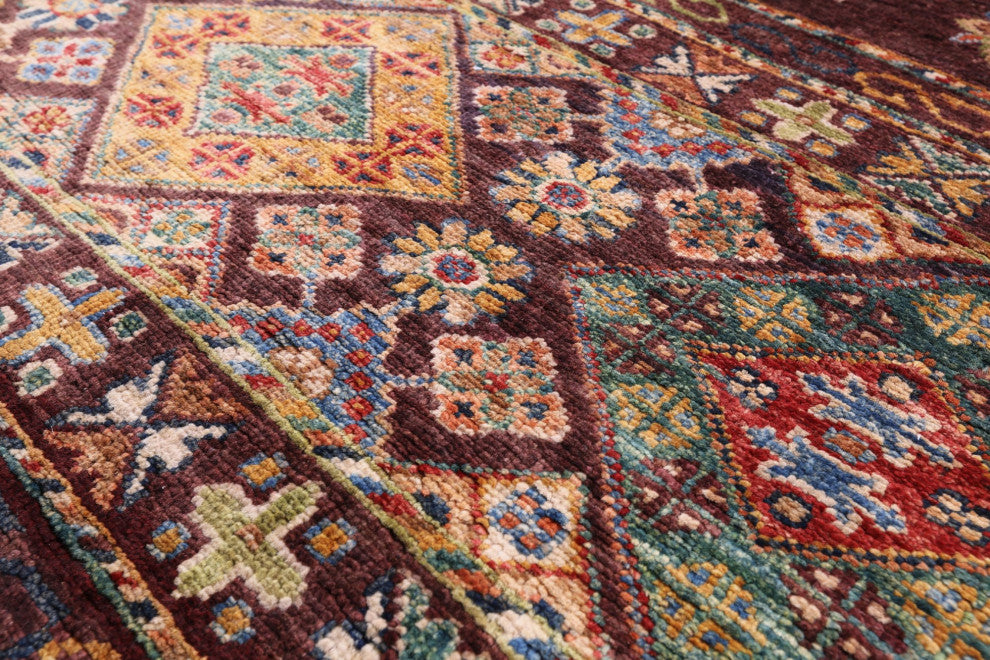 Khorjin Super Kazak Handmade Runner Rug 2' 9" X 9' 10" Q8393