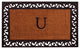 Rembrandt Monogram Doormat 22"x36", Letter U