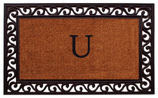 Rembrandt Monogram Doormat 22"x36", Letter U