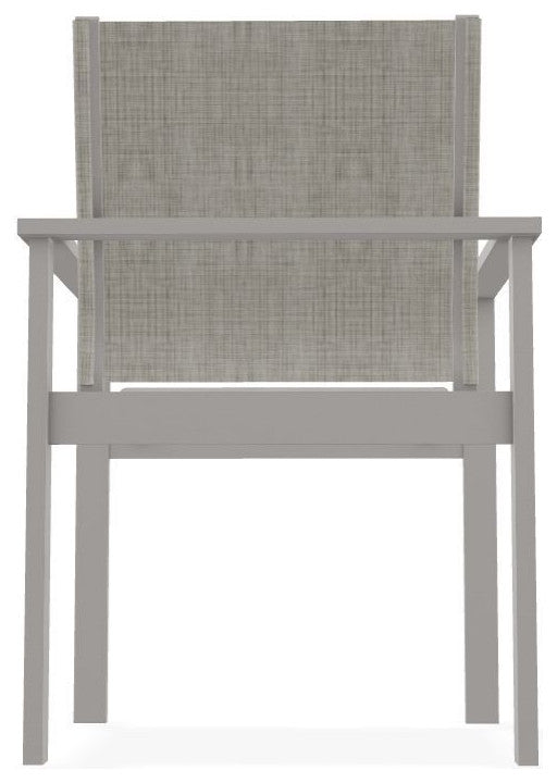 Tribeca Sling Outdoor Stackable Armchair, Smoke/Warm Gray