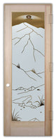Interior Prehung Door or Interior Slab Door - Mountains Foliage - Douglas...