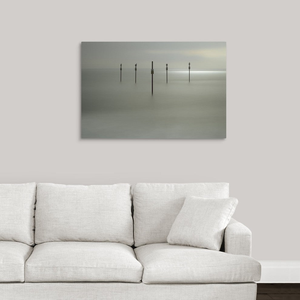 "The Silver Shore" Wrapped Canvas Art Print, 36"x24"x1.5"