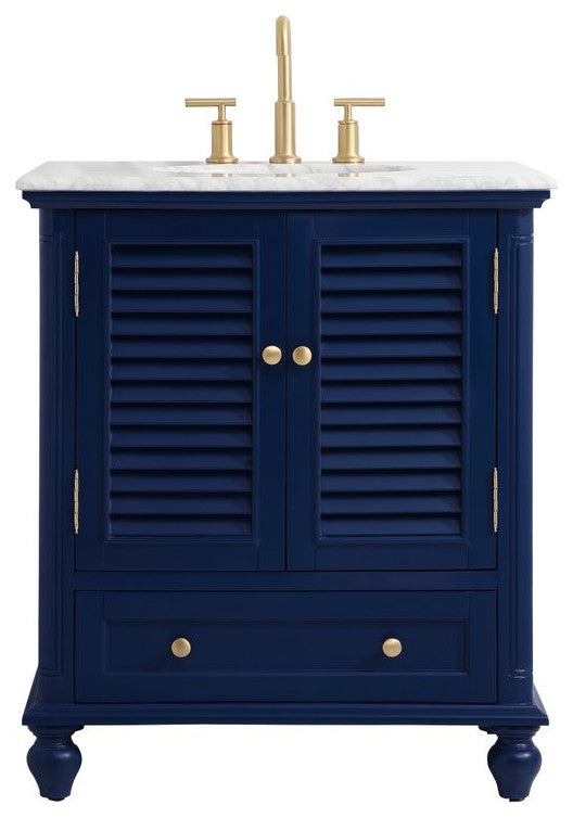 Otis 30" Single Bathroom Vanity, Blue