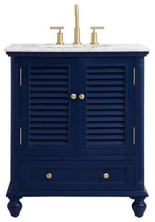 Otis 30" Single Bathroom Vanity, Blue