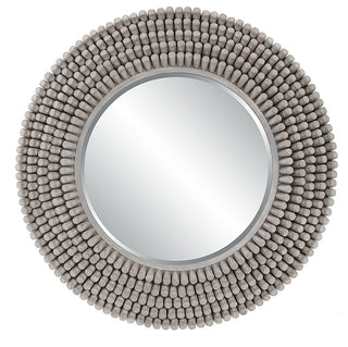 Portside Round Gray Mirror