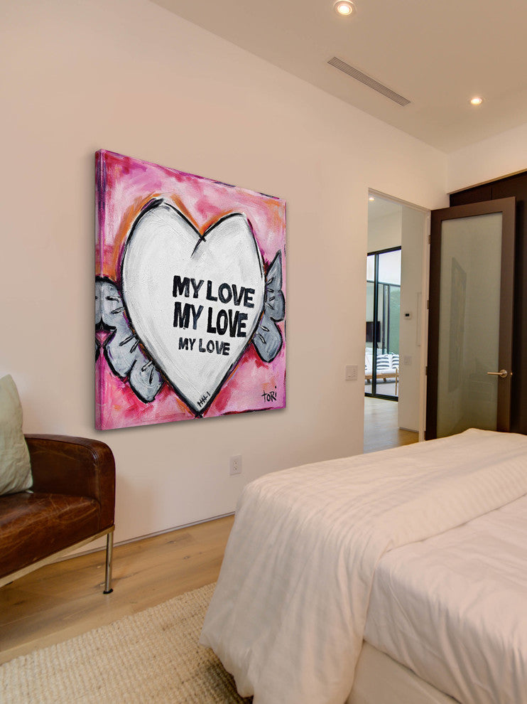"My Love" Painting Print on Canvas by Tori Campisi