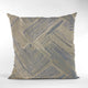 Plutus Blue Beige Hidden Tour Abstract Luxury Throw Pillow, 20"x36"