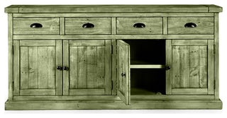 70" Rustic Sideboard Buffet, Summer Sage