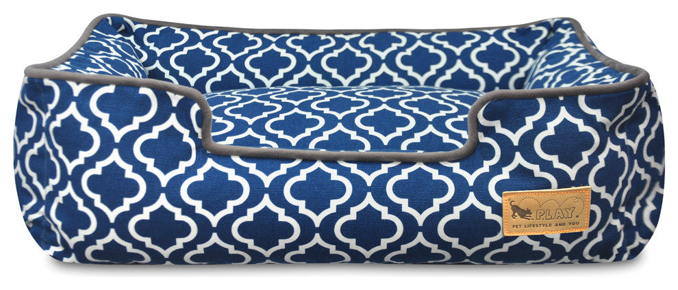 Lounge Bed Moroccan, Navy, Large
