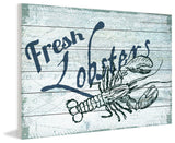 "Fresh Lobster" Painting Print on White Wood