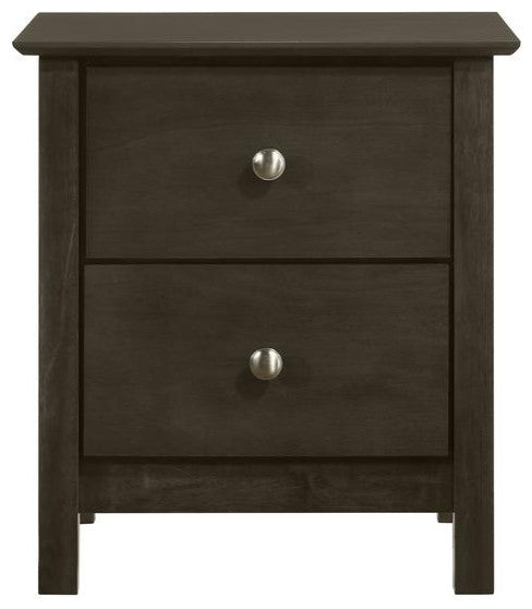 Zodiac 2 Drawer Nightstand-Gray