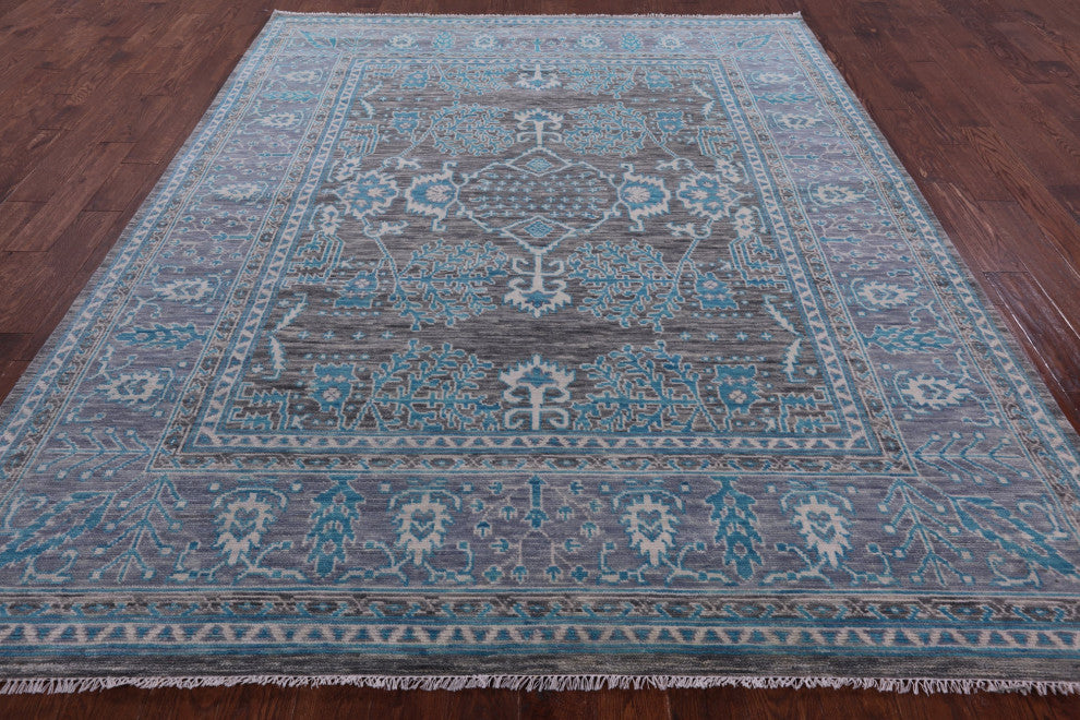 Turkish Oushak Handmade Wool Rug 8' 1" X 10' 0" - Q15864