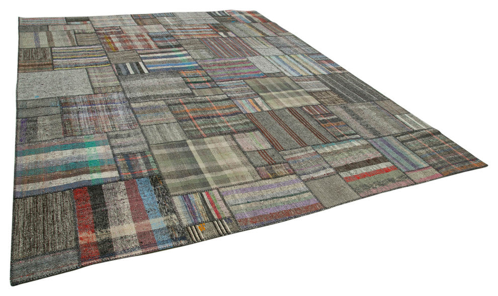 Rug N Carpet - Handmade Turkish 10' 10'' x 13' 6'' Unique Patchwork Kilim Rug