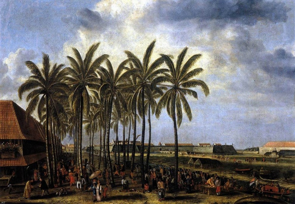 Andries Beeckman The Castle of Batavia Seen from Kali Besar West Wall Decal