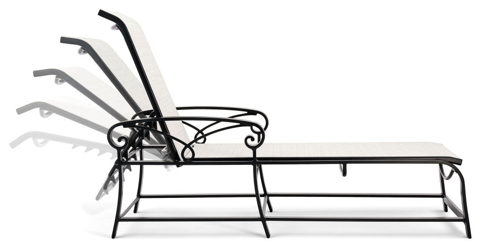 Palazzo Sling Adjustable Chaise With Aluminum Frame