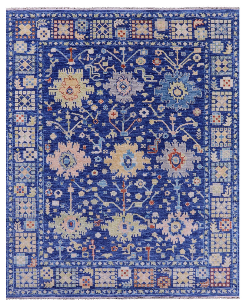 8' 2" X 10' 1" Turkish Oushak Handmade Wool Rug - Q14948