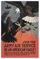 "WWI: Join the Army Air Service: Be an American Eagle!" Paper Art, 42"x62"