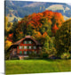 "Swiss Chalet" Wrapped Canvas Art Print, 35"x35"x1.5"