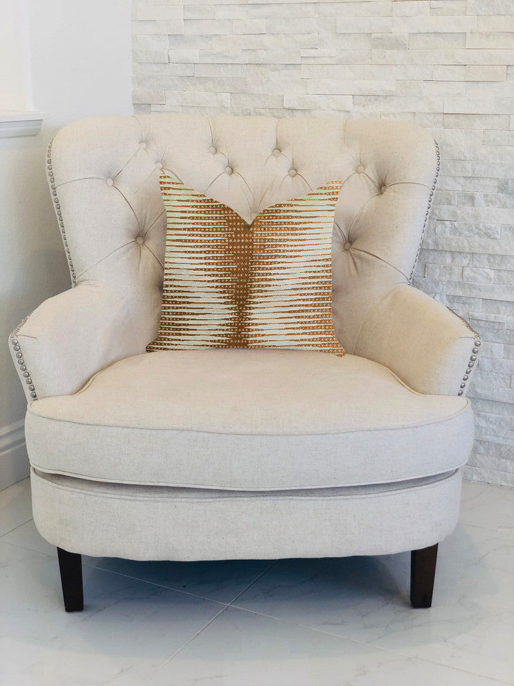 Pokaline Chevron Luxury Throw Pillow, 24"x24"