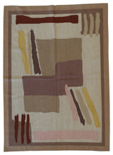 Beige Contemporary Modern Modern Flat Weave Area Rug