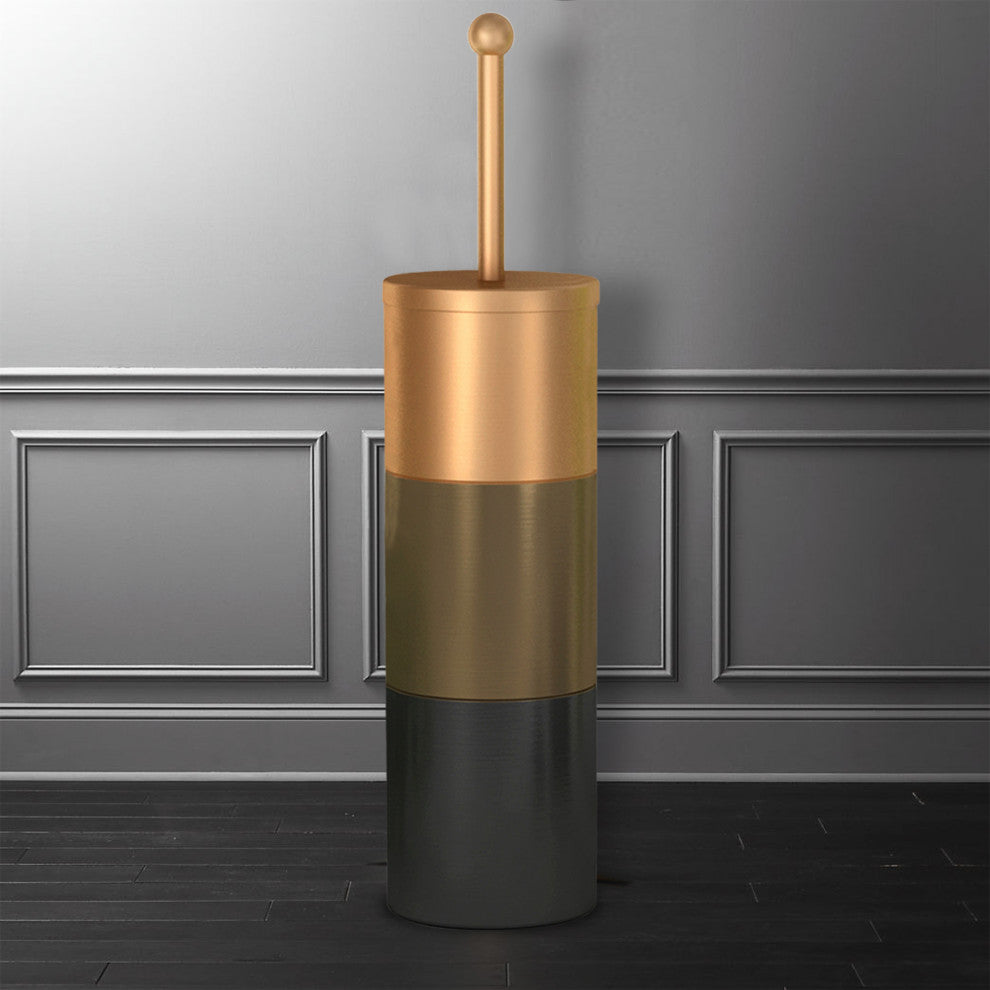 nu steel Horizon 3 Tone Copper Toilet Brush Holder