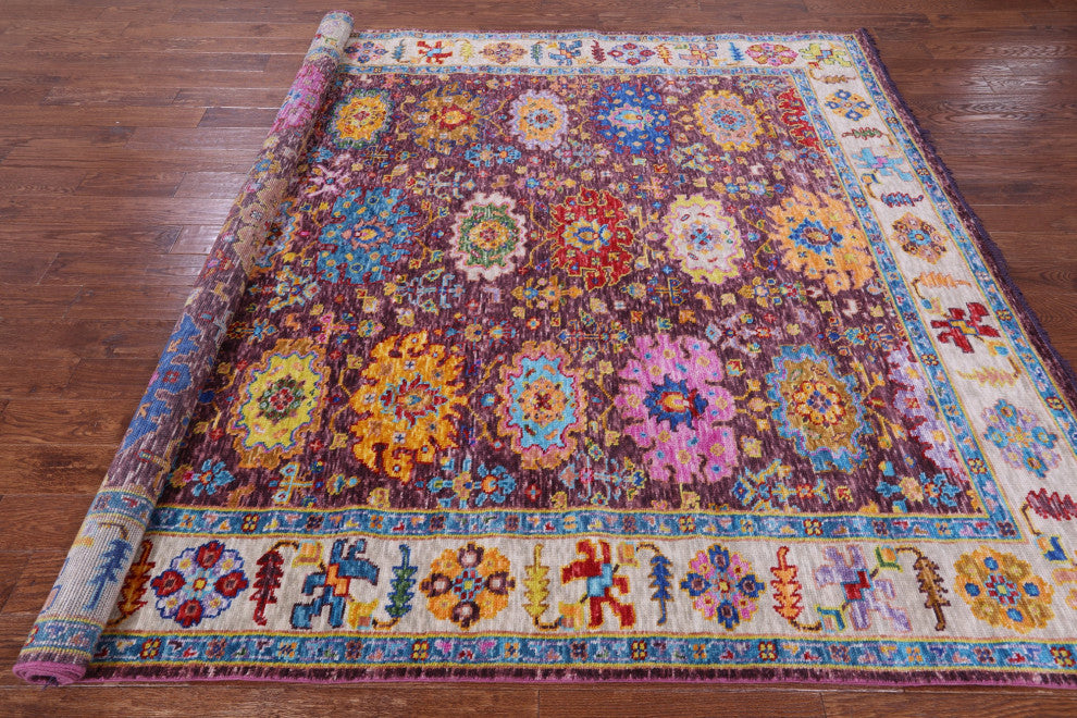 8' 2" X 9' 9" Turkish Oushak Handmade Wool Rug - Q16055