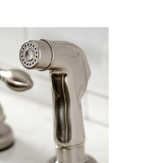 KB728ACLSP Centerset Kitchen Faucet With Side Sprayer, Brushed Nickel