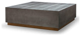 Clarence 60" Square Coffee Table- Shagreen
