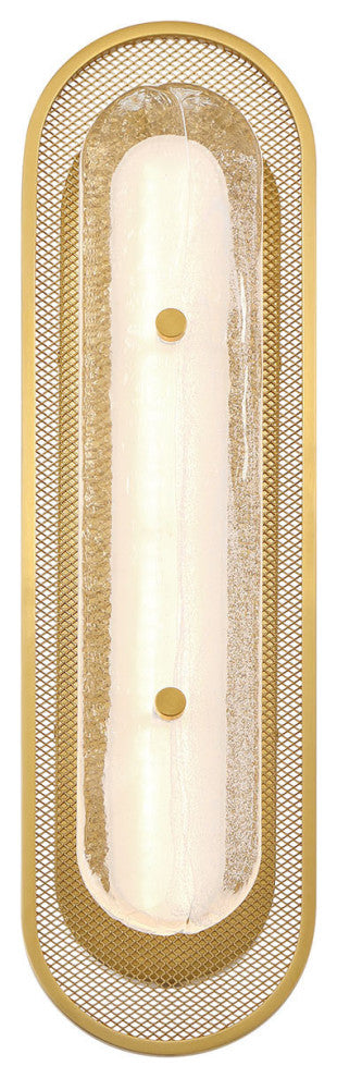 Tramore, Wall Sconce, 22", Gold, Silver Glass