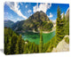 Greeny Alpine Reservoir, Large landscape Canvas Art Print, 60x40