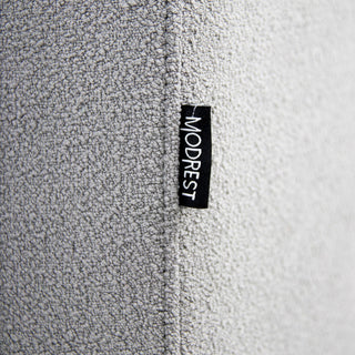 Modrest Byrne Modern Grey Fabric Bed, Queen