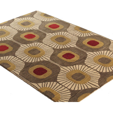 Bashian Woodbridge Area Rug, Mocha, 2.6''x8''
