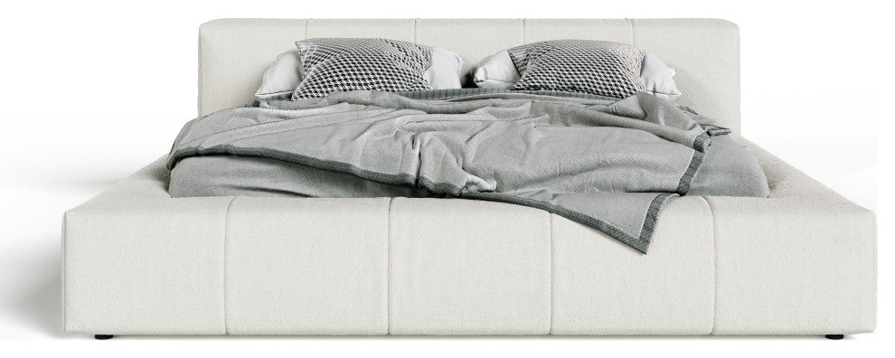 Modrest Lamont Modern Fabric Platform Bed, Eastern King
